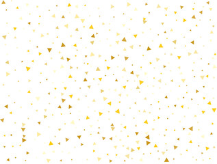 Holiday Golden Triangular Confetti