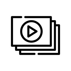 video line icon