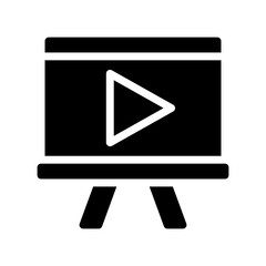 demostration glyph icon