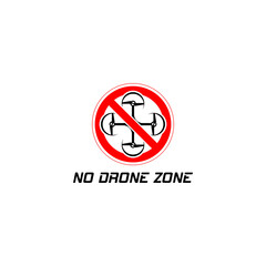  No drone zone icon isolated on transparent background