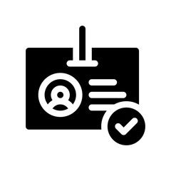 license glyph icon