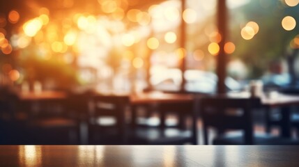 Blur in a luxurious restaurant or cafe in the city, blurred image for graphic work