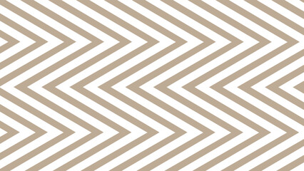 Brown and white zigzag wave geometric pattern background - obrazy, fototapety, plakaty