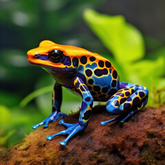 Obraz premium A colorful rainforest poison dart frog.