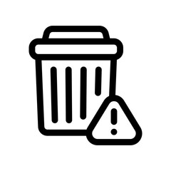 bin line icon