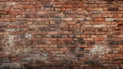 Old house wall, old brick wall in the countryside ,background with graphics
