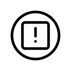 danger line icon