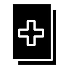 Fototapeta premium medical history glyph