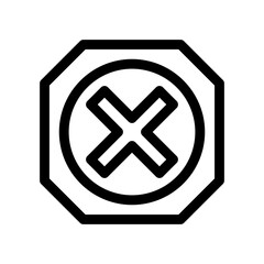 Obraz premium error line icon