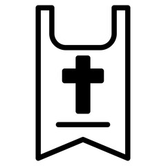 Obraz premium medieval flag dualtone