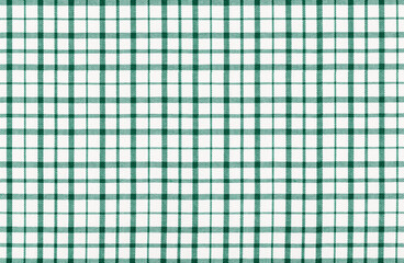 green white texture of factory fabric for tailoring, cotton checkered fabric