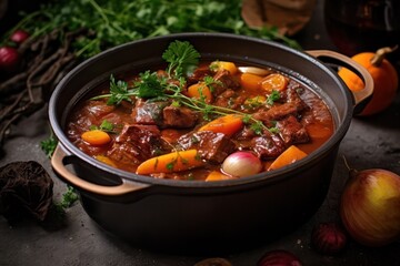 Hungarian braised venison stew.