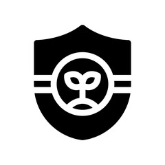 shield glyph icon