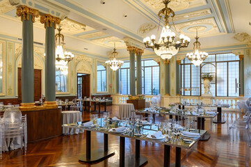 Dining Room. Architecture in Casino of Murcia (1853), Spain