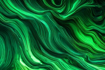 Liquid emerald and neon green flowing in a vibrant liquid blend.