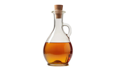 Amazing Bottle Filled with a Vinegar on White or PNG Transparent Background.
