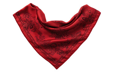 Attractive Red Bandana Isolated on Transparent Background PNG. - obrazy, fototapety, plakaty