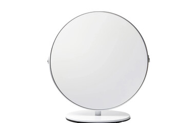 Beautiful Round Shape Bathroom Mirror Isolated on Transparent Background PNG.
