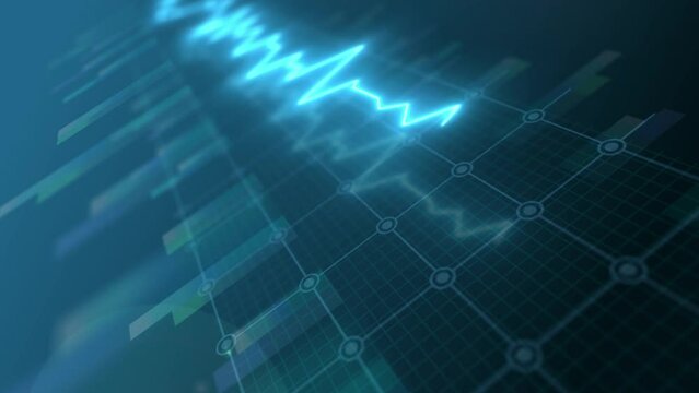 Abstract Business  Market Graph Background