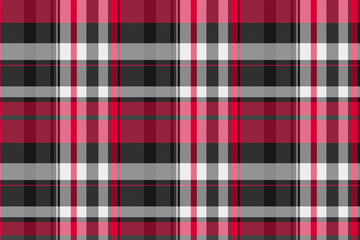 Plaid pattern textile of texture tartan vector with a background check seamless fabric.