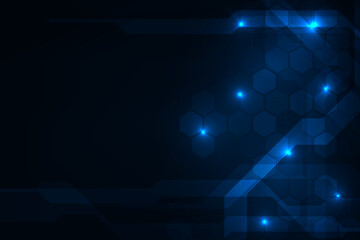 Obraz premium Vector abstract technology. Futuristic digital hi-tech background design.