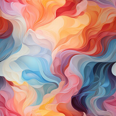 Fototapeta na wymiar abstract pc desktop background with soft waves and lines in pastel colors. 