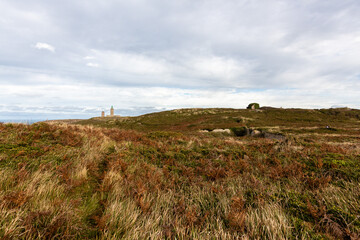 Wide Angle view of Cap Frehel, Brittany, France