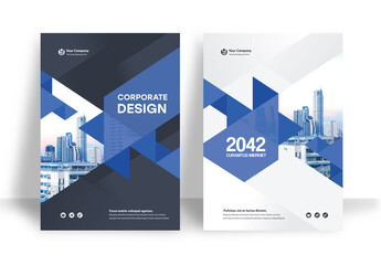 Blue and Black Book Cover Layout