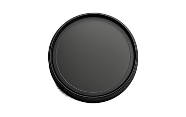 Attractive Black Color Lens Cap v Isolated on Transparent Background PNG.