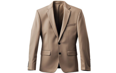 Beautiful Notch Lapel Blazer Isolated on Transparent Background PNG.