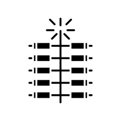 Fototapeta premium fireworks glyph icon