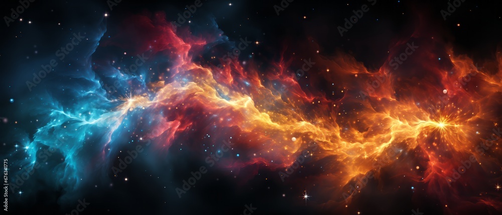 Wall mural abstract streams of light that travel through space and time, mesmerizing us. it has a textured canv