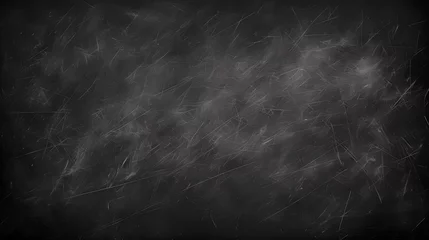 Foto op Plexiglas Abstract Chalk rubbed out on blackboard or chalkboard texture. clean school board for background. generative AI. © mhebub