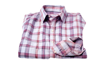 Stunning Colorful Check Shirt Isolated on Transparent Background PNG.