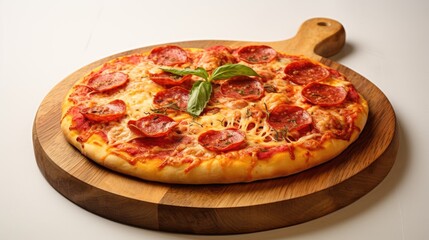 Vibrant Fresh Mint Leaves on White