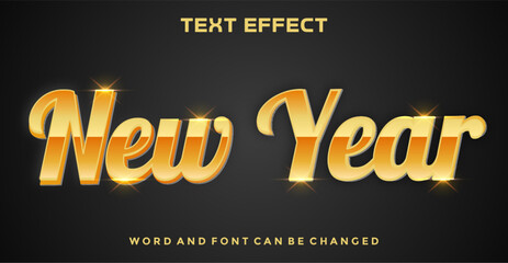 New Year Luxury editable text effect