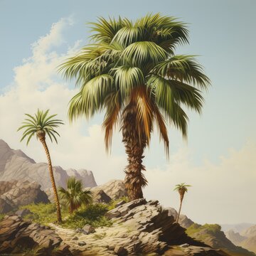 Palm tree, AI generated Image