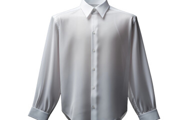Stunning Full Sleeve Shirt Isolated on Transparent Background PNG.