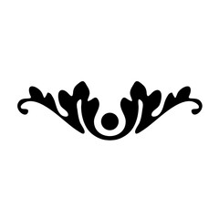 Decorative divider element. Border florish 