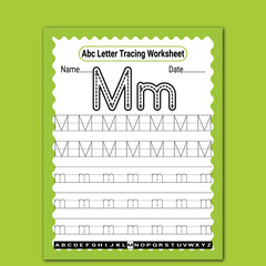 
Uppercase and lowercase letter tracing worksheets for preschooler and kids