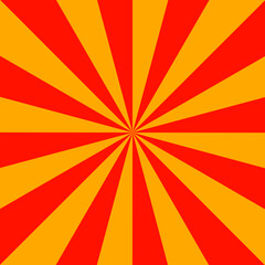 retro sunburst background coloring red yellow