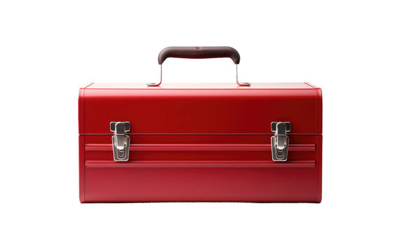 Attractive Small Toolbox Isolated on Transparent Background PNG.
