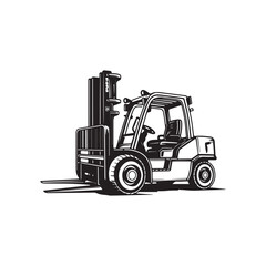 Forklift truck Image Vector