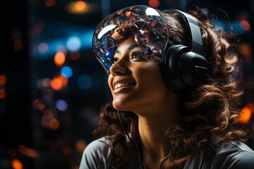 Futuristic technology, future of the displays, source data, surfing the web in future