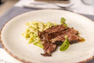 Sliced wagyu beef grill steak