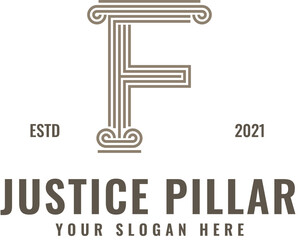 F Justice Pillar Logo