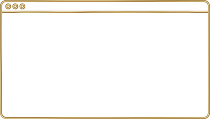 Golden Browser Frame