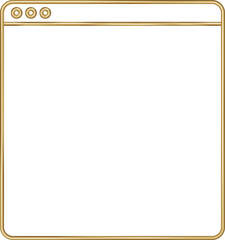 Golden Browser Frame