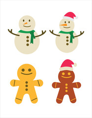 Merry christmas vector illustration. New year, merry christmas icon set, christmas pattern