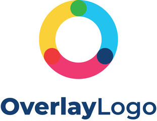 O Colorful Overlay Logo